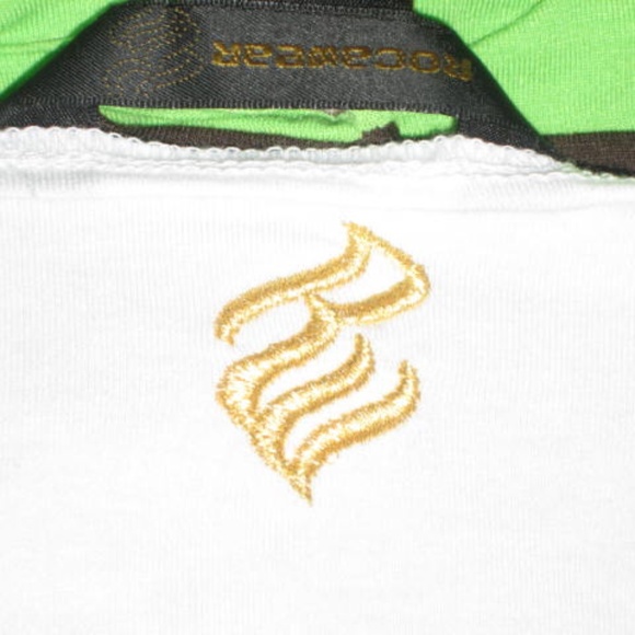 NWT ROCAWEAR  Y2K Colorblock Multicolor Rasta Slash Jersey Shirt Top 2X  PLUS - Picture 8 of 15